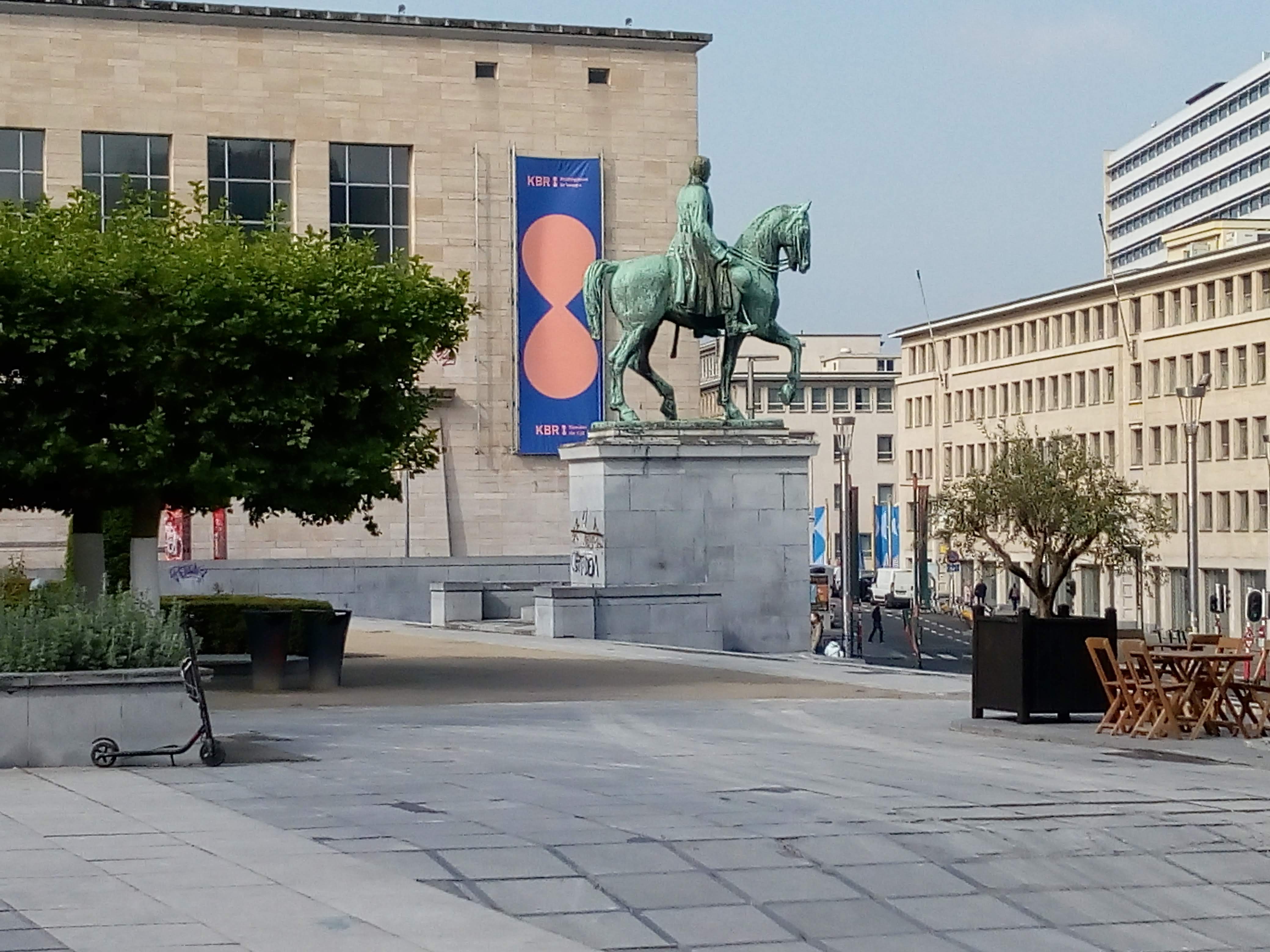 Mont des Arts terraced gardens and the old town